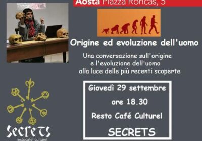 Aosta, Apero’ letterario con Cinzia Joris il 29 settembre su ‘Origine ed evoluzione’