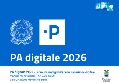 Biella, martedì in Provincia si parla della ‘PA digitale’ con un seminario