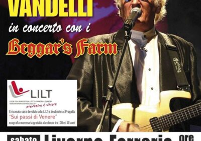 Livorno Ferraris, Maurizio Vandelli in concerto con i Beggar’s Farm
