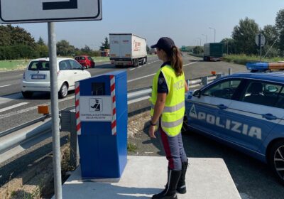 Polizia Stradale: dal 20 febbraio nuova postazione sulla Torino-Caselle per controllare la velocità