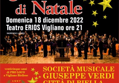 Vigliano Biellese, concerto di Natale della Società Musicale ‘Giuseppe Verdi