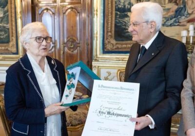 Lidia Maksymowicz insignita del titolo di Commendatore dal Presidente della Repubblica su proposta del deputato Giglio Vigna