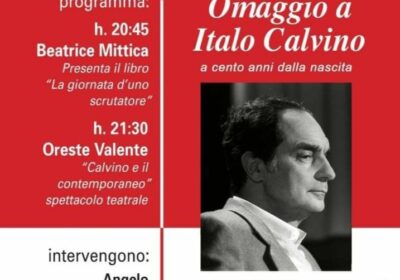 Quincinetto, il 5 maggio ‘Omaggio a Italo Calvino’ a 100 anni dalla nascita