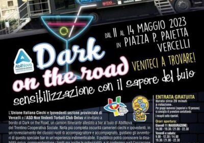 Vercelli, ‘Dark on the road’ guida alla scoperta della completa oscurità