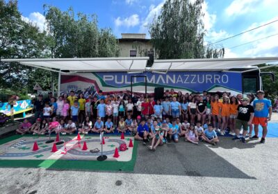 Salassa, ieri la tappa del pullman azzurro con il Giro d’Italia femminile