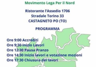 Castagneto Po, congresso della Lega per il Nord: torna la Padania ?