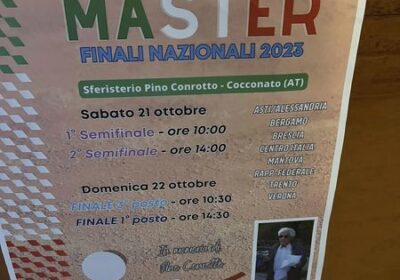 Cocconato, il campionato master 2023 di tamburello va al Verona