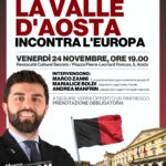 Aosta, l’europarlamentare Marco Zanni in Vallèe