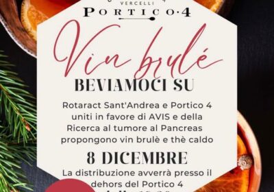 Vercelli, vin brulè e the caldo con Rotaract Sant’Andrea