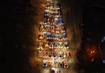 Valcerrina, 55 trattori illuminano il Natale a Gabiano