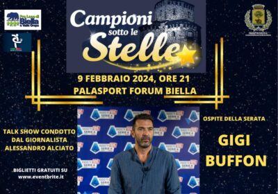Biella, Gigi Buffon a ‘Campioni sotto le stelle’