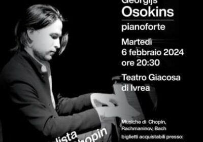Ivrea, il pianista Osokins in concerto al Teatro Giacosa