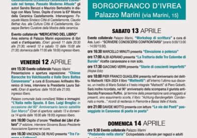 Borgofranco d’Ivrea: da giovedì a domenica c’è Borgolibri
