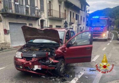 Borgosesia, incidente stradale sulla provinciale 8