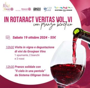 Si alzano i calici per ‘In Rotaract Veritas’