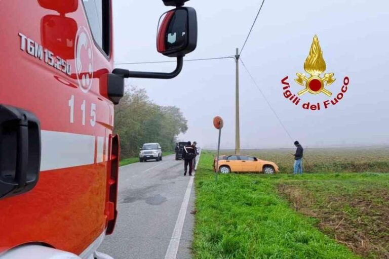 Livorno Ferraris, incidente stradale in frazione Gerbidi