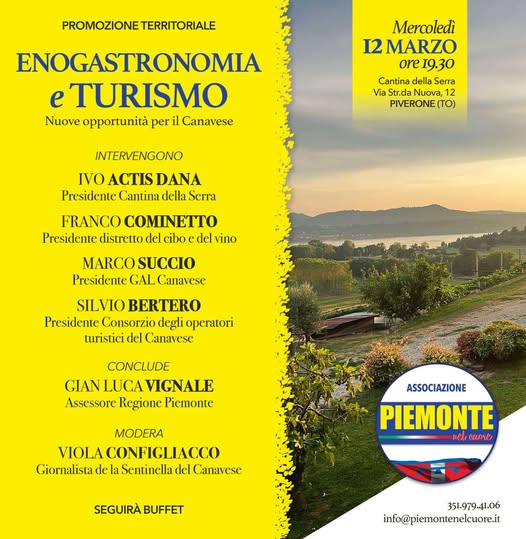 Piverone, enogastronomia e turismo in un convegno di Piemonte nel Cuore