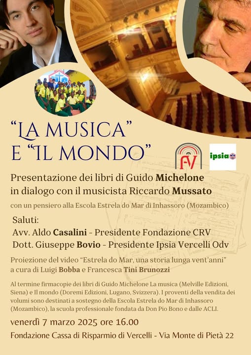 Vercelli, la musica e il mondo nei libri di Guido Michelone