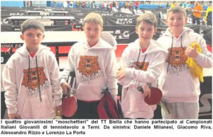 Tennistavolo Biella, buoni risultati nei campionati giovanili