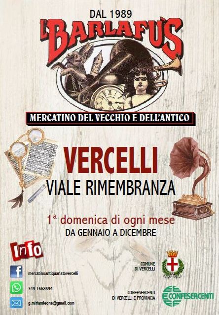 Vercelli, doppio appuntamento con il gusto e l’antiquariato