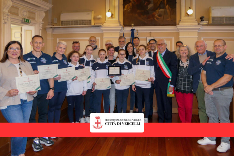 Vercelli, le campionesse della Libertas ricevute a Palazzo di Città