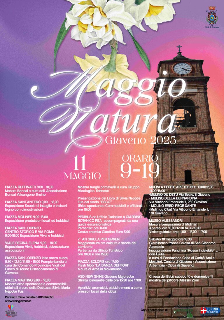 Giaveno, Maggionatura per le vie del centro storico