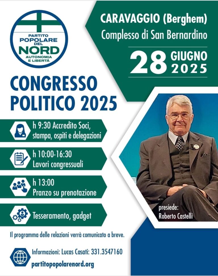 Piemontesi al Congresso del Partito Popolare del Nord
