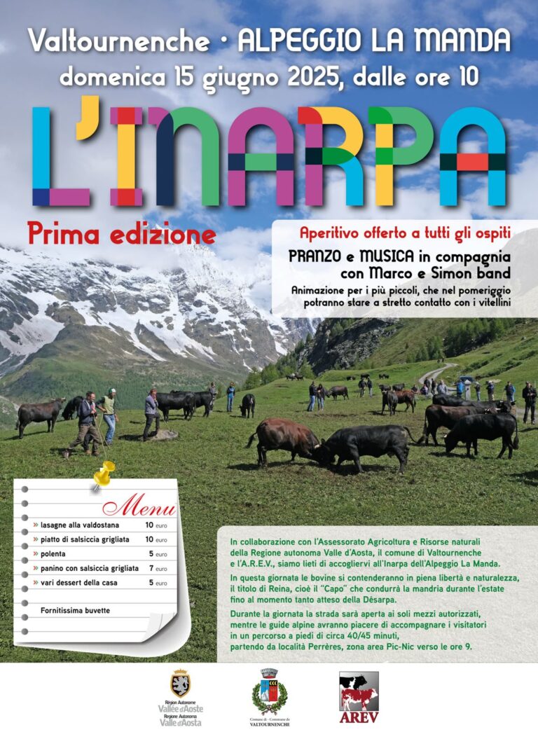Valtournenche, il 15 c’è la prima edizione dell’Inarpa