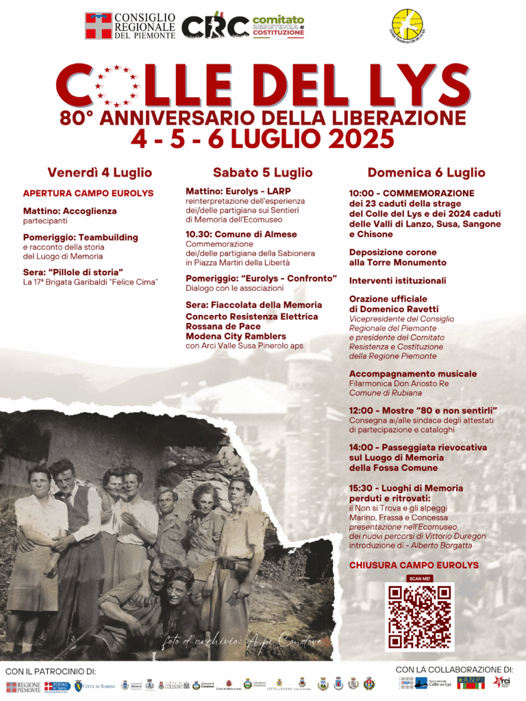 Colle del Lys, gli 80 anni dalla Liberazione
