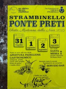 Strambinello, 4 giorni di festa al Ponte Preti