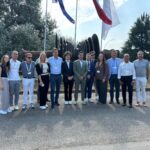 Trino, amministratori e giovani azzurri in visita alla Enrico Fermi