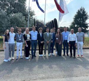 Trino, amministratori e giovani azzurri in visita alla Enrico Fermi