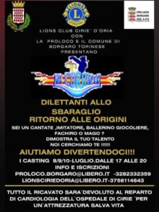 Ciriè, ‘La corrida – Dilettanti allo sbaraglio’ per salvare le vite