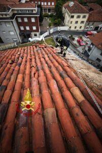Continua la messa in sicurezza a Moncrivello, Vigili del Fuoco