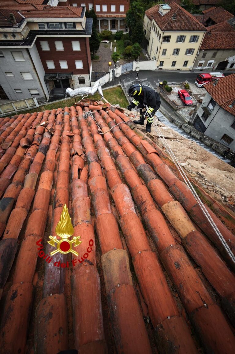 Continua la messa in sicurezza a Moncrivello, Vigili del Fuoco