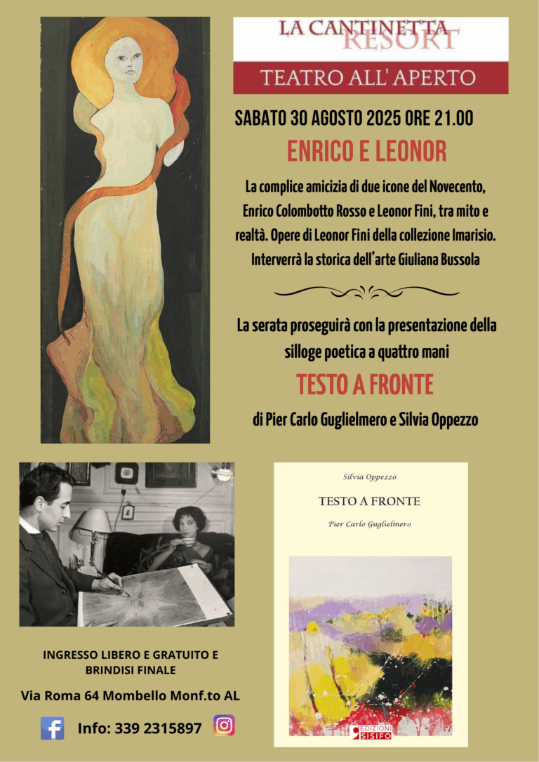 Arte e Poesia alla Cantinetta Resort di Mombello Monferrato
