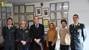 Biella, il direttore di Agenzia Dogane Piemonte 3 in visita al comando provinciale Guardia di Finanza