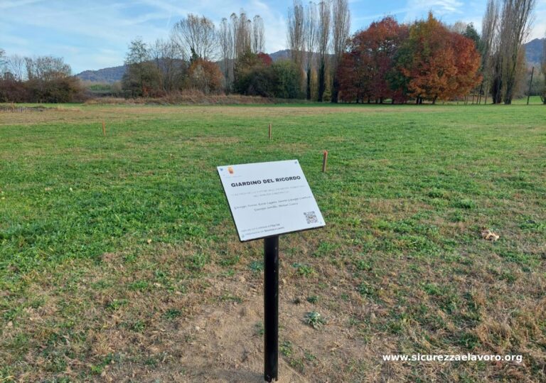 Brandizzo, nasce il Giardino del ricordo dedicato alla vittime della strage sul lavoro del 2023
