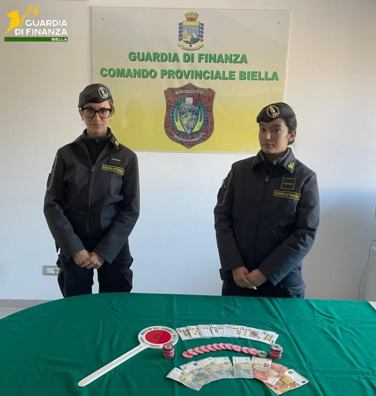 Cavaglià, scoperta una bisca clandestina in una associazione sportiva