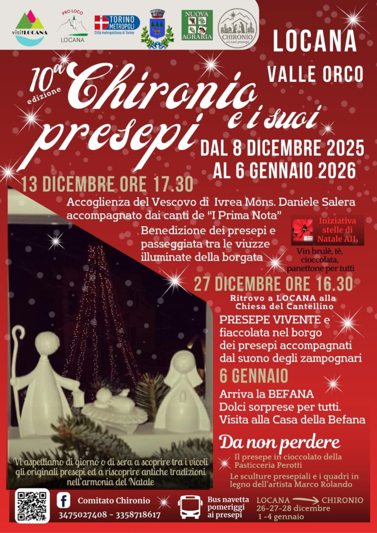 Locana, la magia dei presepe a Chironio in Valle Orco