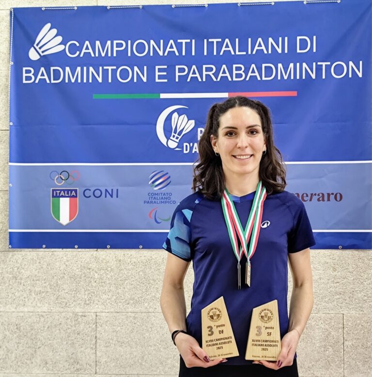 Badminton, doppio podio per Lidia Rainero agli assoluti di Palermo