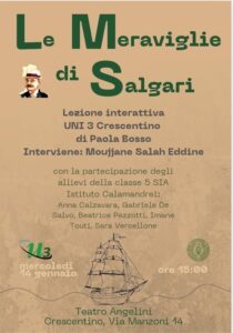 Crescentino, ‘Le Meraviglie di Salgari’ con l’Uni3