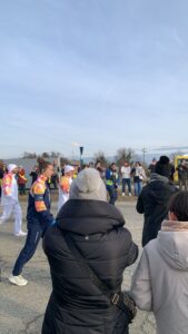 Crescentino, il passaggio della fiaccola olimpica