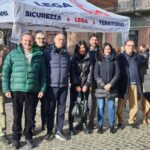 Biella, Lega in piazza a sostegno delle forze dell’ordine e del Si al referendum