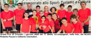 Tennistavolo Biella, impegni giovanili a Cossato e seconda di ritorno in campionato