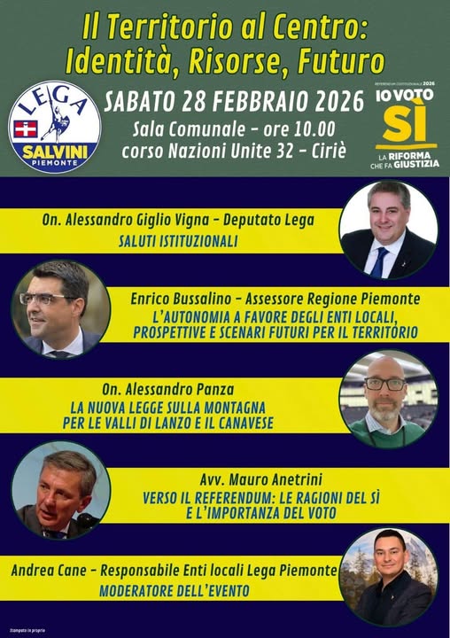 Ciriè, incontro su autonomia e legge della montagna