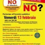 Chivasso, nella sala consigliare le ragioni del No al referendum giustizia