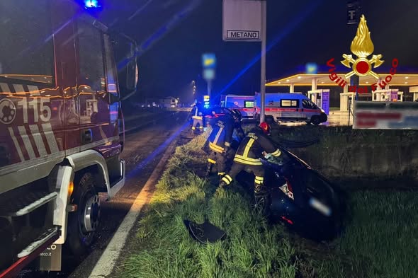 Crescentino, incidente sulla SP 31 Bis